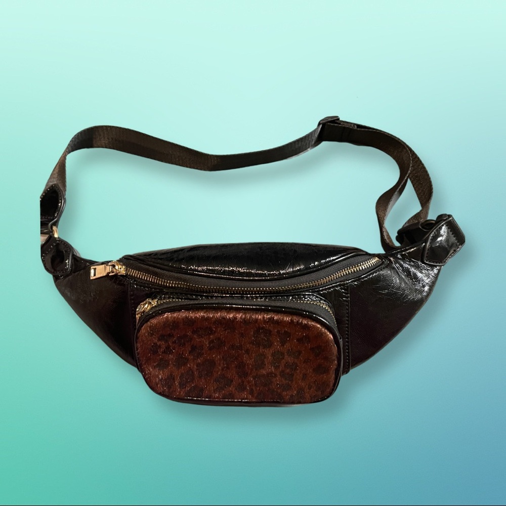 Faux Leather Cheetah Fanny Pack
